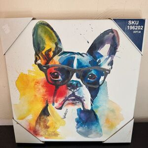 French Bulldog Canvas Picture Wall Hanging Frenchie NEW